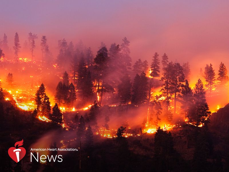 AHA News: Where There's Wildfire Smoke, There May Be Heart Problems