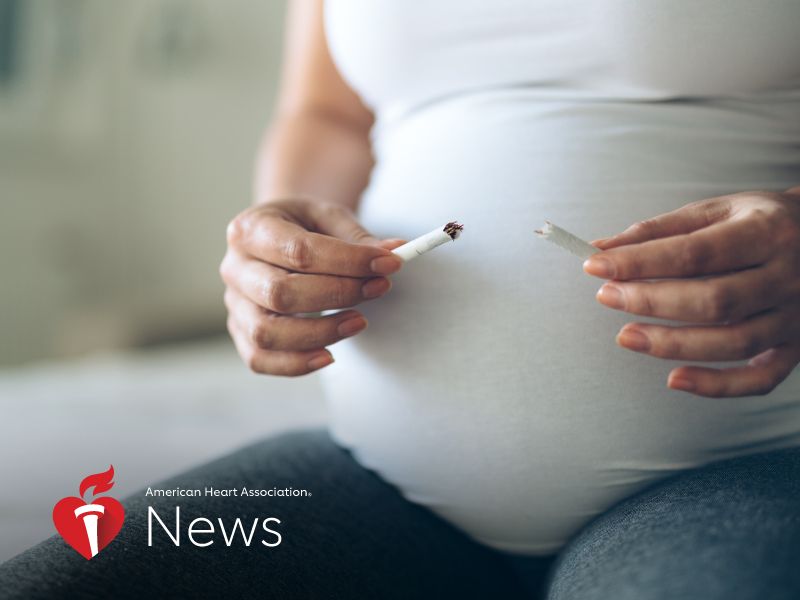 AHA News: Cigarette Smoke in Pregnancy May Impair Healing of Newborns' Hearts