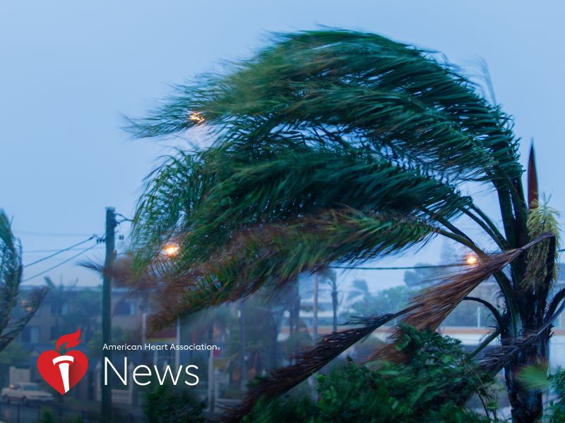 AHA News: Hurricane Checklist: Batteries, Bottled Water And A Plan for Heart Care