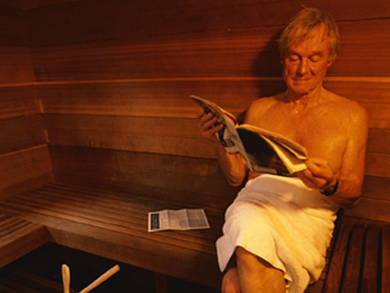 News Picture: Can Sauna Sweats Lower Your Blood Pressure?