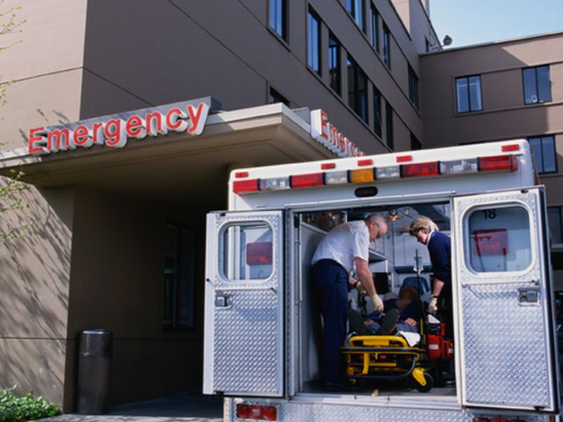 News Picture: Combative Patients a Hazard for Paramedics