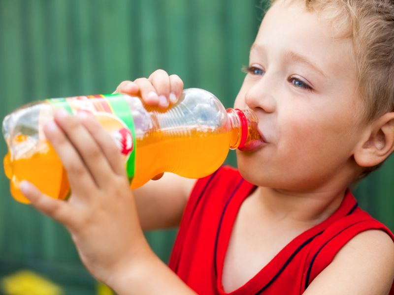 News Picture: Kids' Sugary Drink Habits Start Early