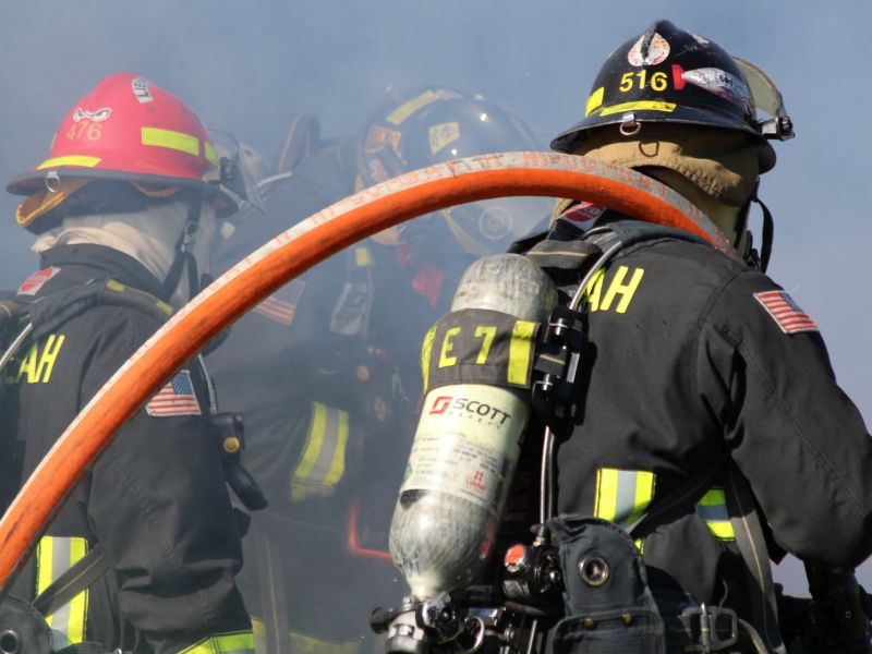 News Picture: Firefighters Exposed to Carcinogens Through the Skin