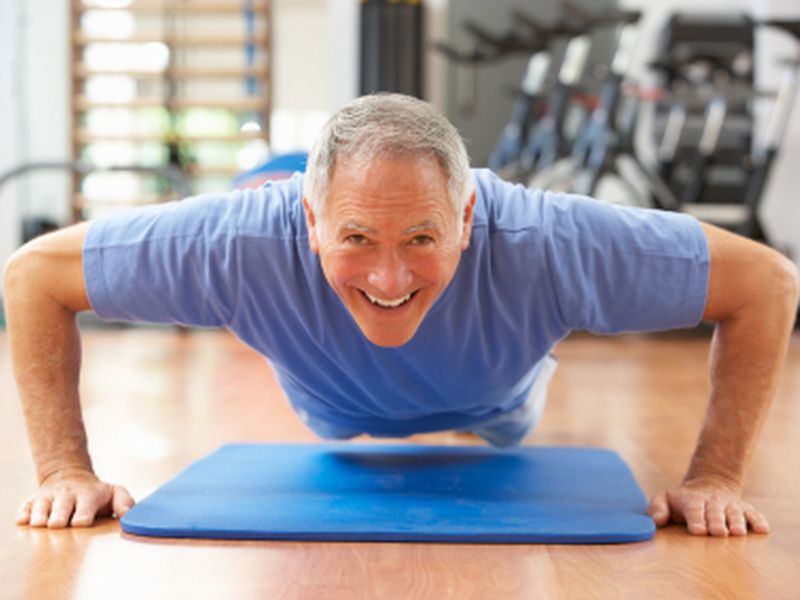 man doing pushup